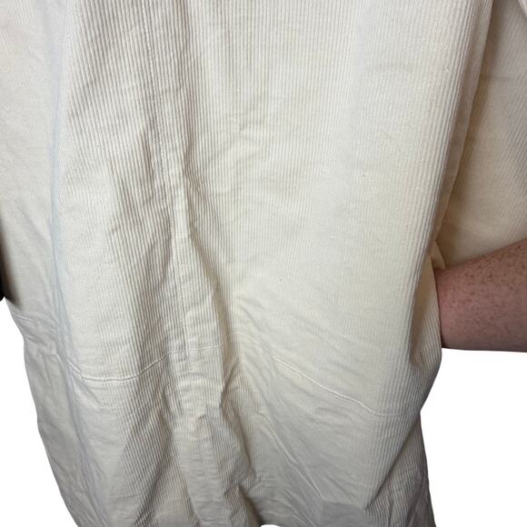 NWT Tuckernuck XL Winter White Corduroy Dress Old Money Quiet Luxury Minimalist - Picture 3 of 9